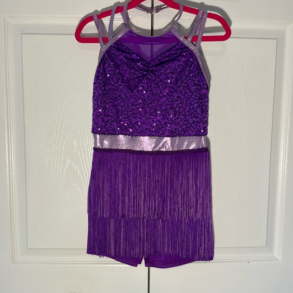 PURPLE JAZZ DANCE COSTUME